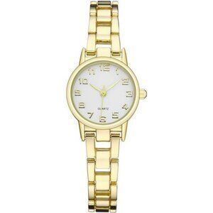 Womens waterproof quartz watch small analog bracelet gold silver wrist watch